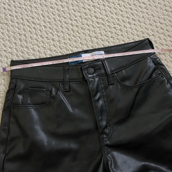 NWOT Old Navy High-Waisted OG Straight Faux-Leather Ankle Pants - Picture 11 of 11